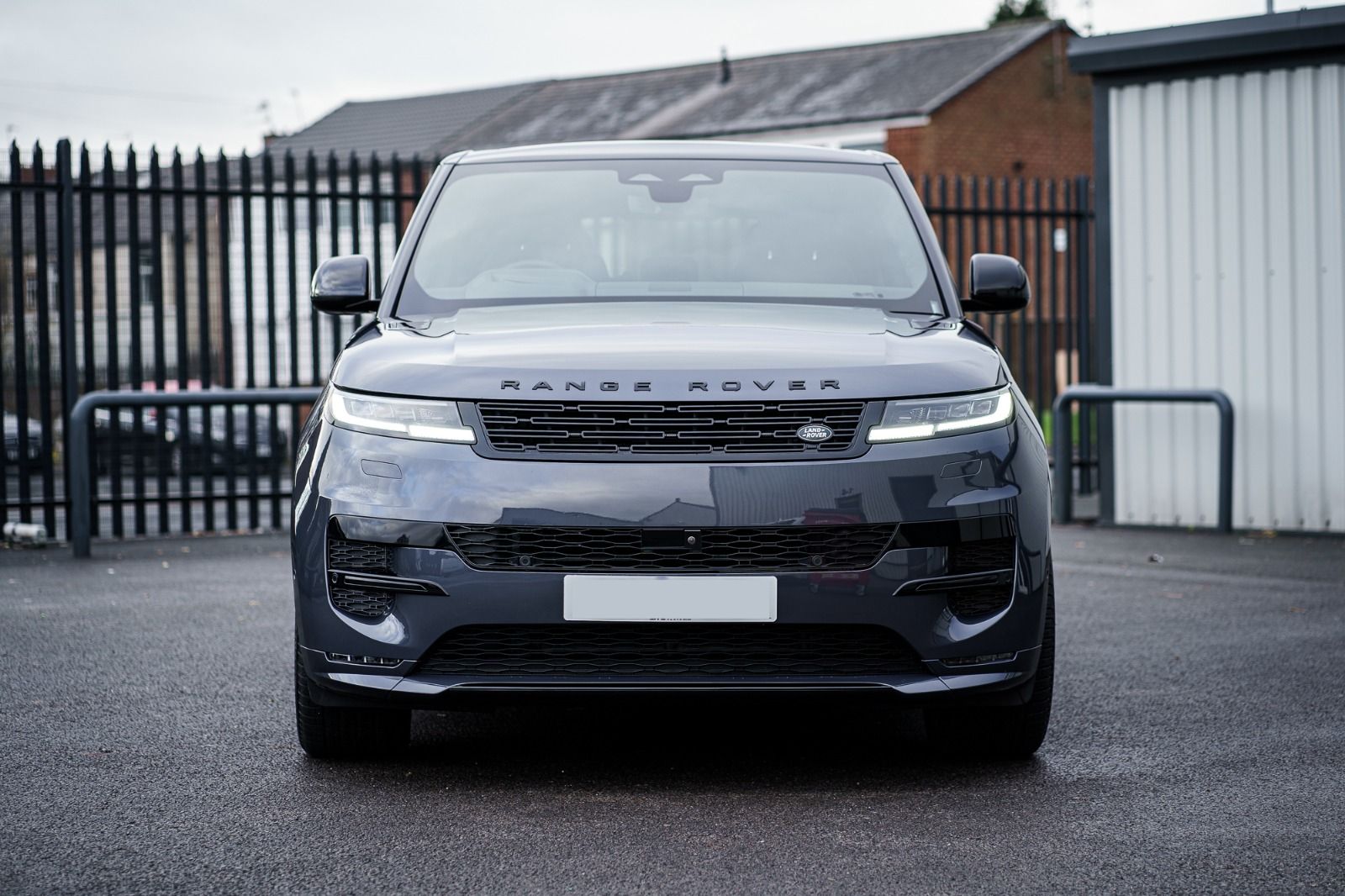 Range Rover Sport in grey, exterior view